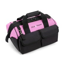 Pink Tool Bag For Women -16" Tool Tote Bag W/ 22 Storage Pockets - Womens Small  - £40.67 GBP