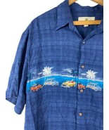 Island Shores Large Hawaiian Shirt Button Down Mens Classic Hot Rods Car... - $522.96 MXN