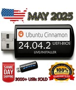 Ubuntu Cinnamon 24.04.2 USB Bootable LIVE | INSTALLER | UEFI | BIOS | LA... - $12.86