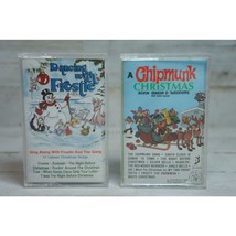 Lot of Dancing with Frostie Frosty Snowman &amp; A Chipmunk Christmas Cassette Tapes - £6.90 GBP