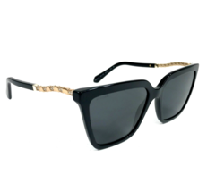 Bvlgari Sunglasses 8255-B 501/87 Black Gold Crystal Frames with Gray Lenses - $217.79