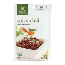 Simply Organic Spicy Chili Seasoning Mix, ORGANIC - £5.43 GBP