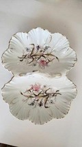 KPM Germany Porcelain Floral Divided Serving Dish Numbered - $33.30