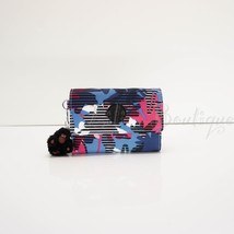 NWT Kipling AC3739 PIXI Snap Medium Trifold Wallet Polyester Brilliant B... - £30.55 GBP
