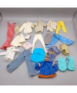 Barbie Doll Vintage Clothing Lot Jeans Dress Skirt Shirt Bag Tights Jack... - $42.83 CAD
