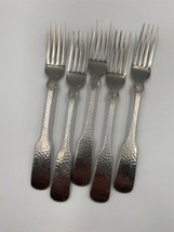 Set of 5 Towle Stainless Steel HAMMERSMITH 18/8 gauge Dinner Forks - £119.89 GBP
