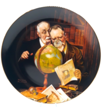 Newfound Worlds Norman Rockwell Plate Bradford Exchange 1989 Plate #1964D - £10.38 GBP