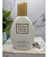 Jovan Musk For Women Body Lotion 4 oz Rare HTF Vintage Full Bottle - $934.10 MXN