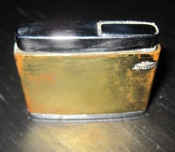 Vintage Zenith Bella Butane Chrome Gold Tone Gas Butane Lighter - $34.99