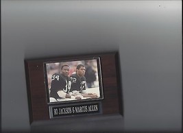 Bo Jackson &amp; Marcus Allen Plaque Oakland Raiders La Football Nfl - £3.01 GBP