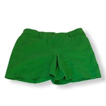 Jones New York Shorts Stretch Womens 4 Green Flat Front Pockets Casual S... - $18.00