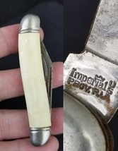 vintage pocket knife Imperial USA old 1956-1988 CRACKED ICE - $368.56 MXN