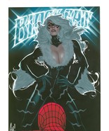 Adam Hughes SIGNED Marvel Comics Art Print ~ Black Cat &amp; Spider-Man - £163.13 GBP