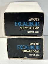 Vintage Avon Excalibur Shower Soap on Rope 5 oz ea. Lot of 2 - £7.56 GBP