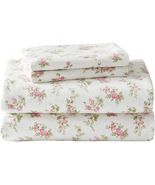 Laura Ashley Home - Queen Sheets, Cotton Flannel Bedding Set, Brushed fo... - £51.39 GBP