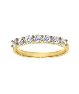 14k Yellow Gold 1.10ct 7-Stone Diamonette CZ Wedding Band Women’s Size 9 - $308.00