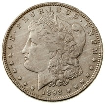 1892-O Silver Morgan Dollar in AU Condition, Nice Eye Appeal &amp; Luster - £137.94 GBP