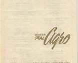 Mister Agro Menu Delaware Ave Buffalo New York 1950&#39;s A French Restaurant  - £45.53 GBP