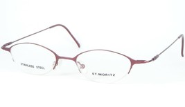 St. Moritz Cyber 805 Wine Matt Eyeglasses Glasses Metal Frame 44-19-140mm &quot;Read&quot; - £12.59 GBP