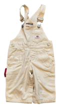 Ralph Lauren 3-6 month Cream Denim Infant Girl Boy Baby 90&#39;s Overalls Ca... - $24.74