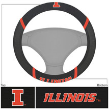 Illinois Fighting Illini Steering Wheel Cover Mesh/Stitched - £34.57 GBP