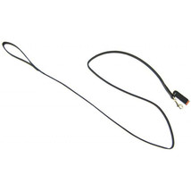 Premium Black Leather Lead 6ft - Handcrafted in the USA - $21.73+