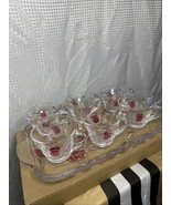 glass coffee tea cups vintage - $58.05