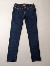 Baby Phat Womens Dark Wash Skinny Jeans Size 1 Cotton Blend - $29.68