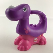 Fisher Price Roar N Glow Dino Light Up Horn Sounds Baby Toy Musical Sensory - $24.70