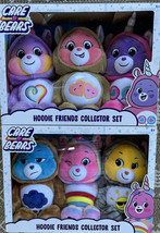 2021 Care Bears Removable Hoodie Friends Plush Complete Collector Set of 6 Bears - £70.52 GBP