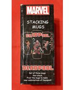 Marvel Deadpool 2016 Stacking Mugs Set Of 3 - RARE! Great Condition - Wi... - $287.76 MXN