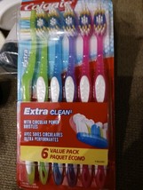 Colgate Extra Clean Toothbrush, Soft Toothbrush for Adults, 6 Count (Pack of 1) - $7.91