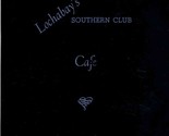 Lochabay&#39;s Southern Club Cafe Menu North Third Street in Temple Texas 1950 - $89.01