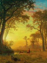 Wooded Landscape by Albert Bierstadt available as Giclee Art Print + Ships Free - £31.17 GBP+