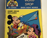 Vintage LEARN WITH MICKEY MOUSE Word Shop Flash Cards Basic Sight Words ... - $14.84