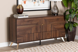 Raisa Walnut Brown 6-Drawer Dresser - $7,983.24 MXN
