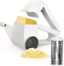 Cheese Grater with Handle, Rotary Cheese Grater,Vegetable, Chocolate, Ha... - $13.47