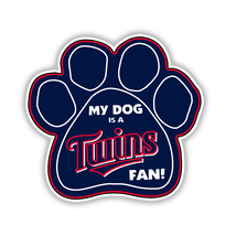 My Dog Is A Minnesota Twins Fan Logo Baseball Sticker Vinyl Decal Waterp... - $4.50+