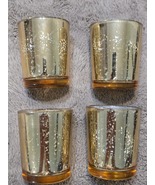 Designer Gold Leaf toasting glasses.C.2000. - $224.94 MXN