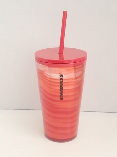 Primary image for Starbucks 2021 Holiday Red Iridescent Waves Tumbler 16 oz