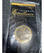 1990s Solid Brass Medallion ~ &quot;Above &amp; Beyond&quot; ~ Award of Excellence Wit... - £7.46 GBP