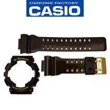 Genuine Casio G-Shock GD-100GB Rubber Glossy Watch Band Black Bezel Set  - £63.67 GBP