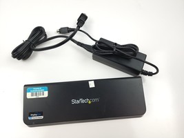 Star Tech Docking Station Universal Usb 3 Black USB3DOCKHDPC W Power Cord - £25.91 GBP