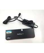 StarTech Docking Station Universal USB 3 Black USB3DOCKHDPC w Power Cord - £26.01 GBP