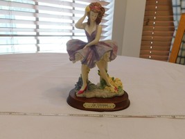 La Verona Collection Lady Dancing in Purple Dress Figurine Pre-owned - £16.39 GBP