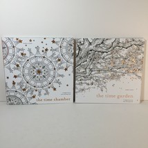 Lot of 2 Adult Colouring Books: The Time Garden &amp; The Time Chamber by Daria Song - £16.99 GBP
