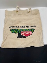 1980s Keebler Snacks Are My Bag Wheat Sticks Promo Canvas Tote Bag Keebl... - $24.19