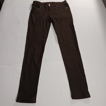 GoGo Star Mid-Rise RN#121773 Women's Brown Stretch Skinny Jeans Size L (28×30) image 11