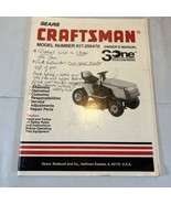 Owner’s Manual Sears Craftsman 14 HP 38” Lawn Tractor - Model 917.255479 - $16.34