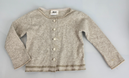 VINTAGE FITIGUES Toddler Girl Ribbed Cardigan Shirt Top 100% Cotton USA ... - $29.69